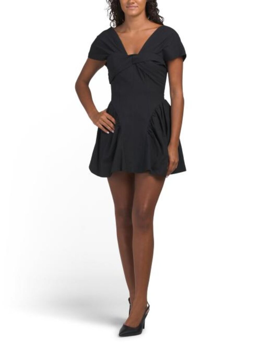 MAUDE CLUB Linen Blend Rae Mini Dress